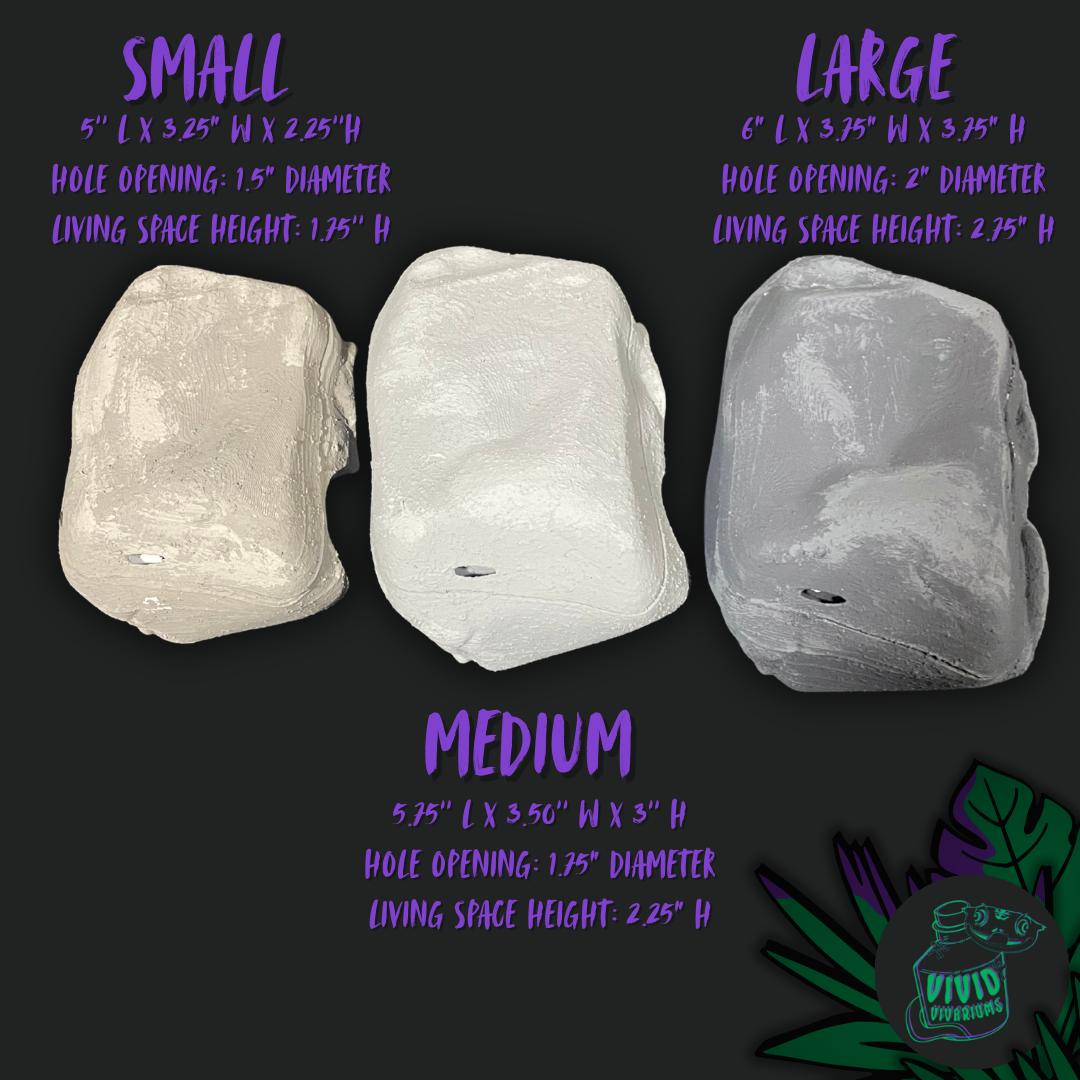 Functional Reptile Humid Hide With Hydrometer + Thermometer