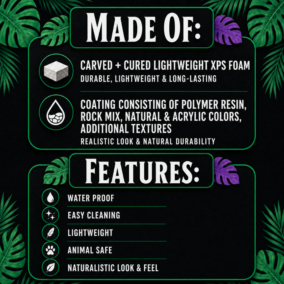Handcrafted Custom Reptile Vivarium Background