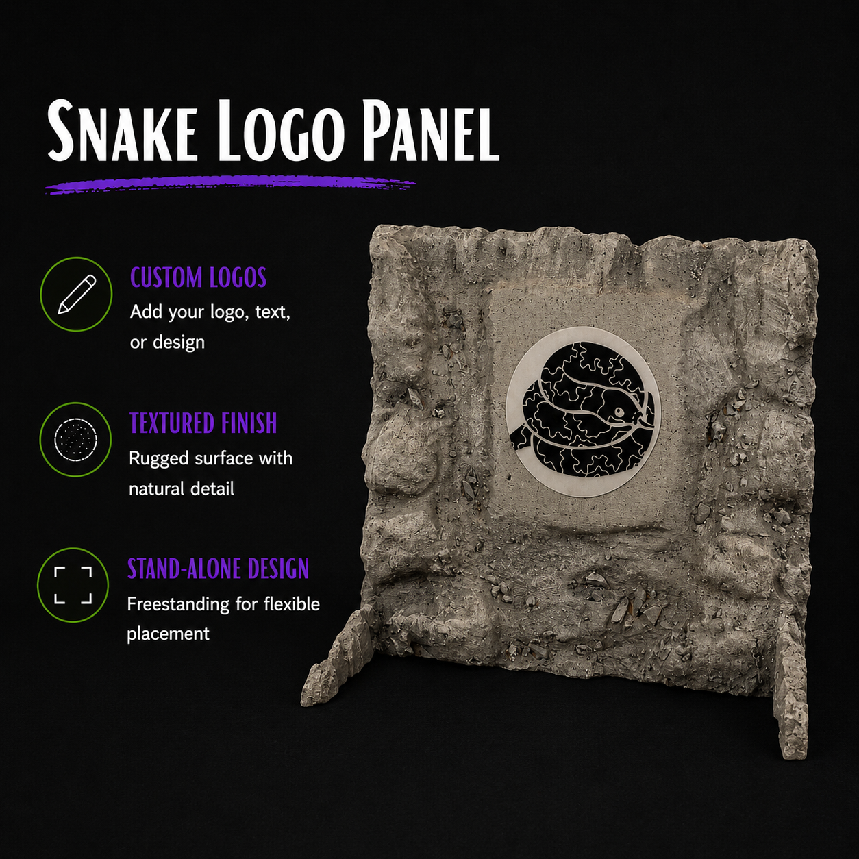 Handcrafted Custom Reptile Vivarium Background - Quote
