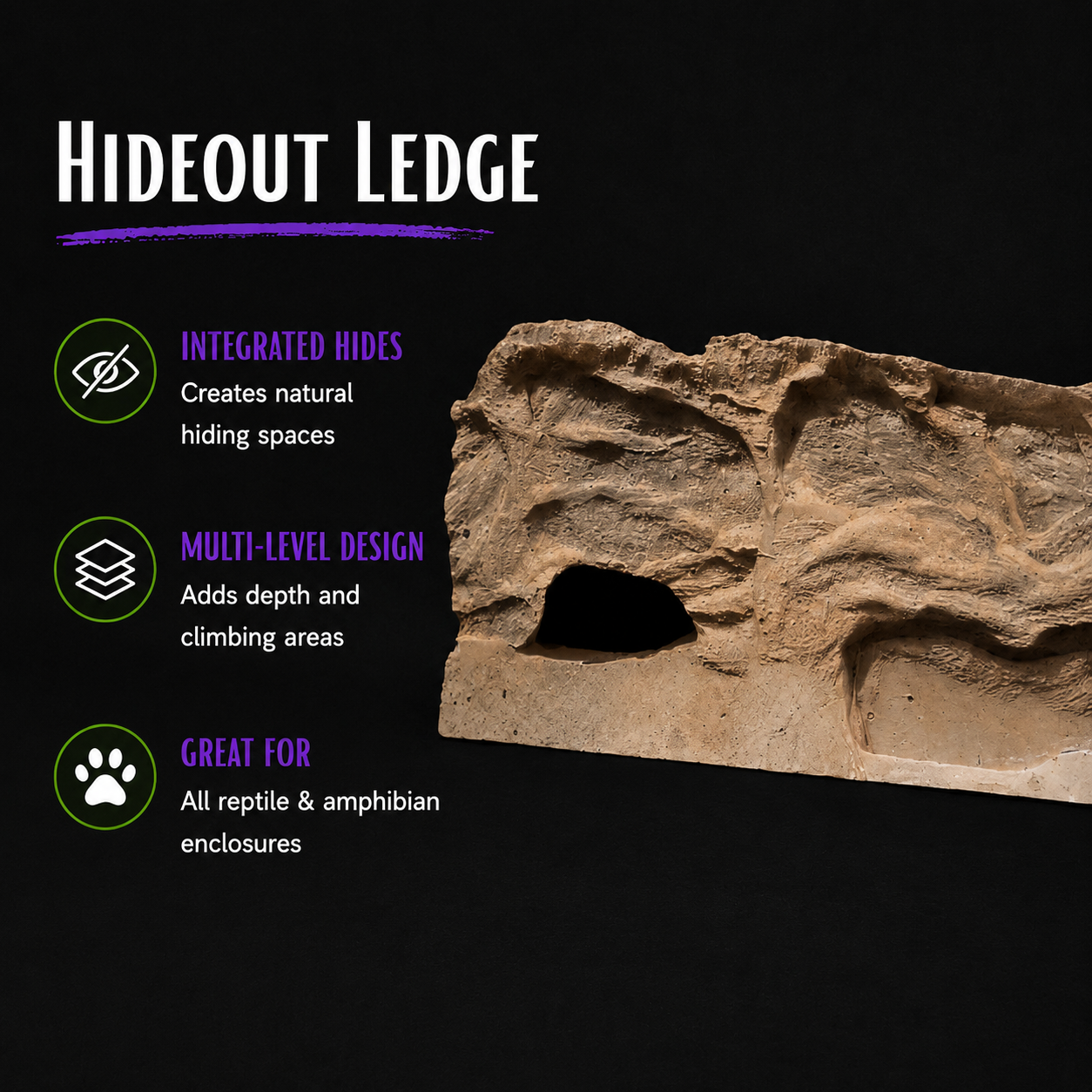 Handcrafted Custom Reptile Vivarium Background - Quote