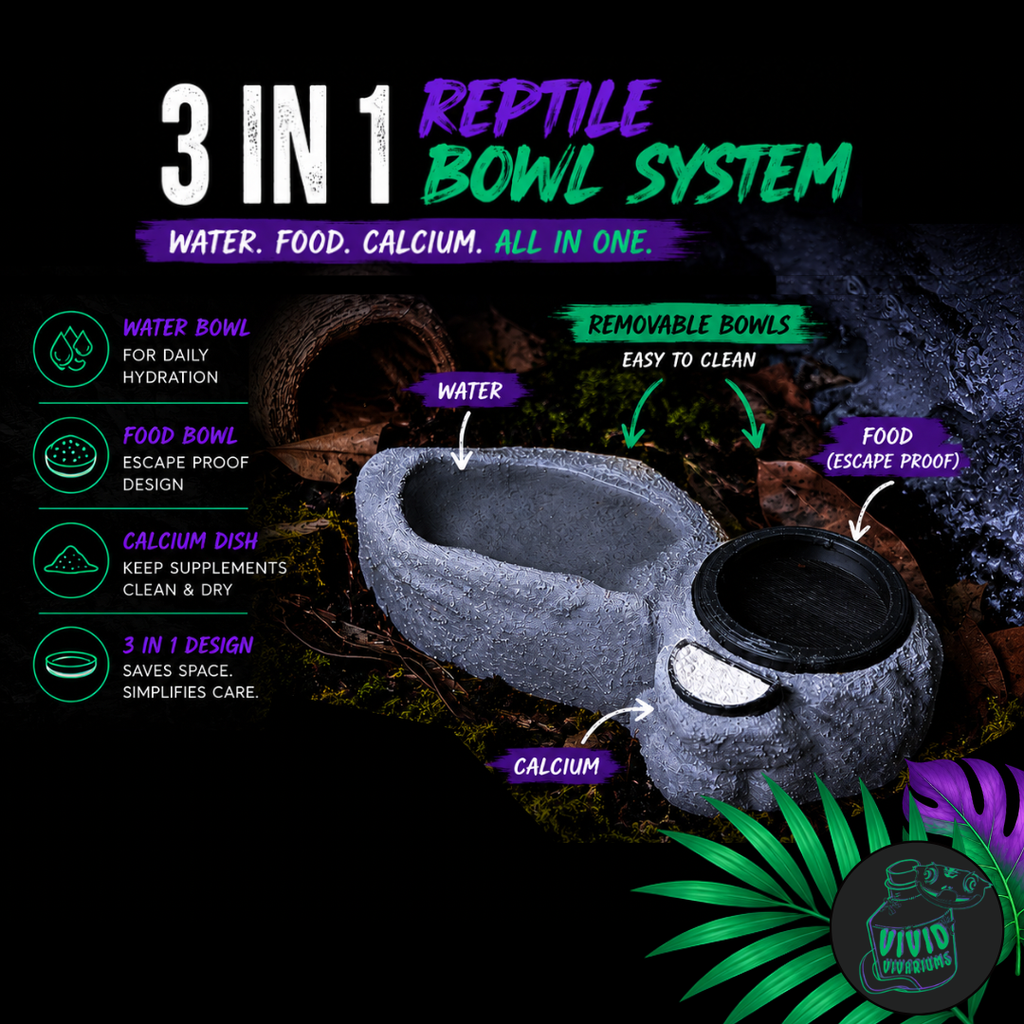 3-In-1 Reptile Bowl System