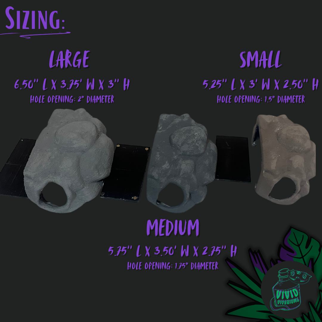 Reptile Viewing Hide With Magnetic Port